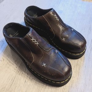 Vintage Dr. Martens Brown Leather Loafers